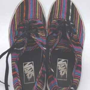 VANS Authentic Guate Stripe Sneaker Womens 7 Mens 5.5 Unisex Guatemalan Stripe.